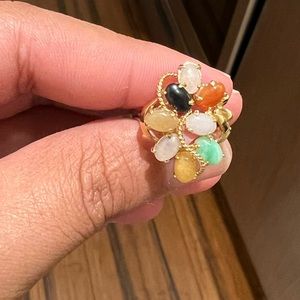 14k jade ring size 7